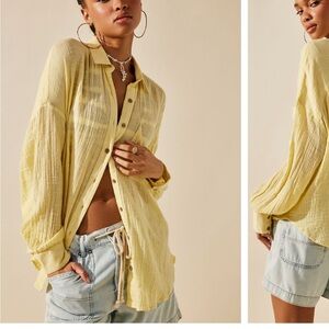 Free People Gisabelle Buttondown Shirt